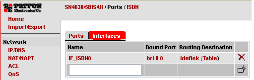 52 myös valikosta SIP, josta välilehden Gateway sijaan avattiin välilehti Interfaces, jonne luotiin virtuaaliliitäntä SIP_interface.