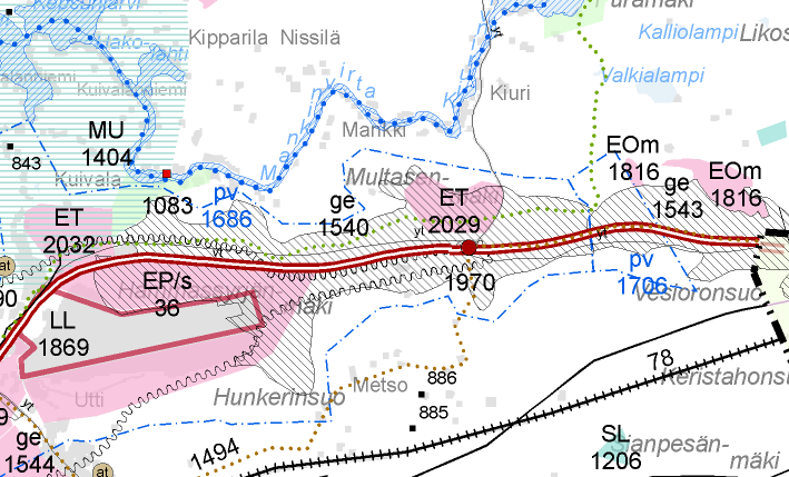 TIESUUNNITELMASELOSTUS 8 (26) Vuonna 2009 laaditun yleissuunnitelman luontoselvitys on esitetty suunnitelman osassa C (16.2T-2). 1.