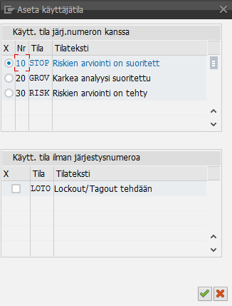 64 kannalta arvioida työn kesto ja tarvittava henkilömäärä.