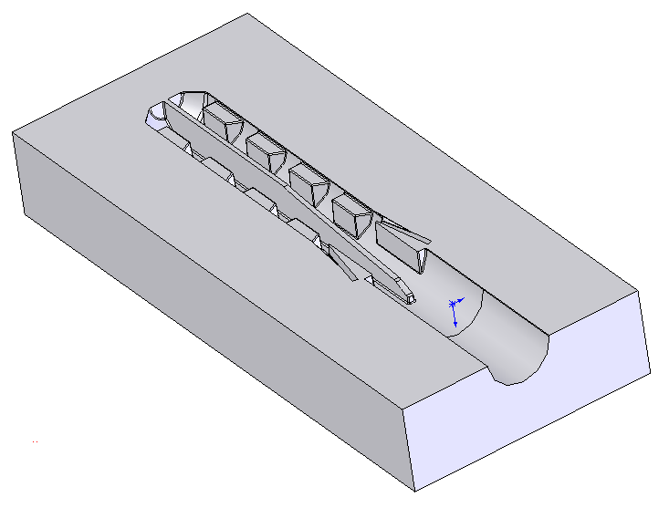 6. Lisää kansio jakopintaa varten Insert Mould Folders työkalulla. Se löytyy kohdasta Insert > Molds. Parting Line työkalu tuotti jo kaksi kansiota: Cavity Surface Bodies ja Core Surface Bodies.