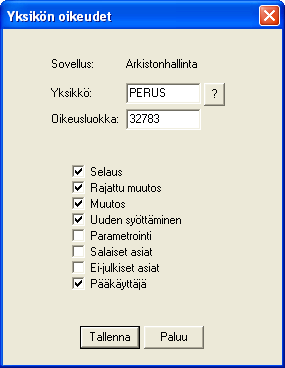 Käyttöohje 77 (79) - Jos käyttäjä on ns.