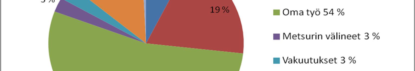 Tässä laskelmassa palkkana on käytetty 11 /tunti eli se ei ole suuri vaikka onkin yrityksen suurin kustannuserä. Sivukuluja varsinaiseen palkkaan on lisätty 35 %.