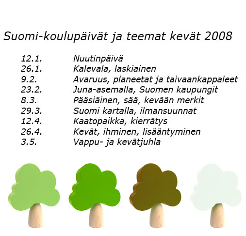 Suomi-koulun Ohjaajat ja Johtokunta 2008 Ohjaajat: Johtokunnan jäsenet: Pallerot (alle 1-vuotiaat) Sara Saastamoinen random5209@yahoo.com Omput (yli 1-vuotiaat) Soile Sulin soile.sulin@gmail.com vs.