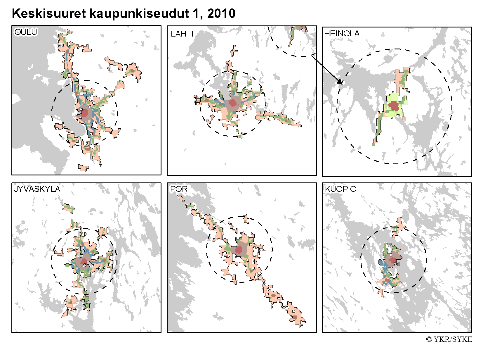 Lähde: Urban Zone, SYKE /