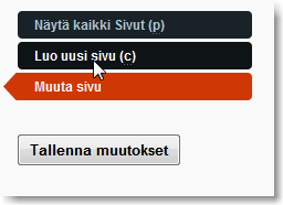 16 Täällä voi laitta sivuile metatietoja. Voi myös valita näkyykö sivu valikossa vai ei. Voi myös päättää millä sana sivu näkyy valikossa. 4.2.