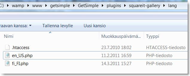 39 Sitten käännät. Tässä melkein valmista. <?php /**************************************************** * * @File: fi_fi.