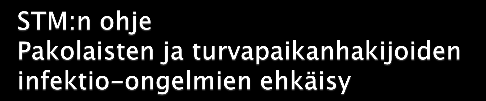 Uusi ohje julkaistiin 15.3.