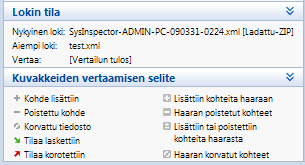 Tiedoston tiedot Luettelo tärkeistä Ohjelmatiedostot-kansion tärkeistä järjestelmätiedostoista ja tiedostoista. Tiedostoihin liittyviä lisätietoja on Kuvaus- ja Tiedot-ikkunoissa.