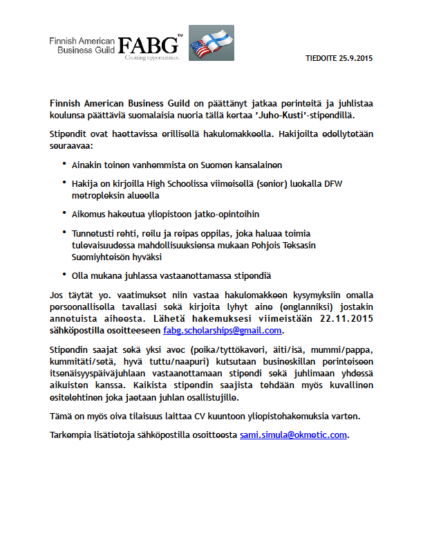 HUOM: Uusi deadline