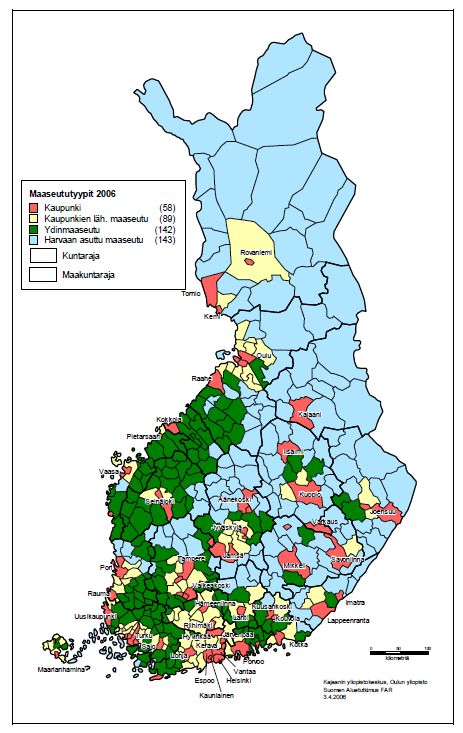 Minkälaisesta maaseudusta puhutaan?