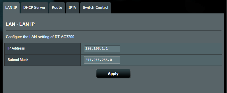 4.2 LAN 4.2.1 LAN IP LAN IP -näyttö antaa mukauttaa langattoman reitittimen LAN IP -asetuksia. HUOMAUTUS: Kaikki muutokset LAN IP -osoitteeseen heijastuvat DHCP-asetuksissasi.