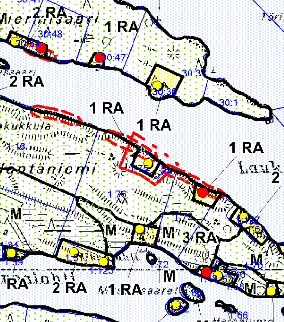 FCG Suunnittelu ja tekniikka Oy Kaavaselostus 11 ( 18 ) Muutoksen jälkeen Muutosalue 5. Muutosalueella 5.