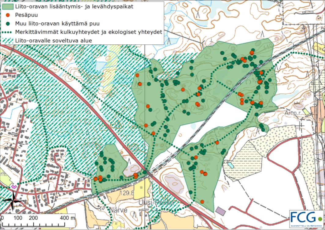 FCG SUUNNITTELU JA TEKNIIKKA OY Maastomuistio 11 (12) Loppuvuonna 2013 hakattu osuus (pinkki rajaus) ja harvennushakattu osuus (sininen rajaus) Kesällä 2013 hakattu osuus (punainen