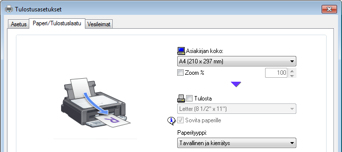 Väärä paperi Tulostustyön nollaaminen 1. Jos näytölle tulee virhekoodi, paina [Tyhjennä/Seis].