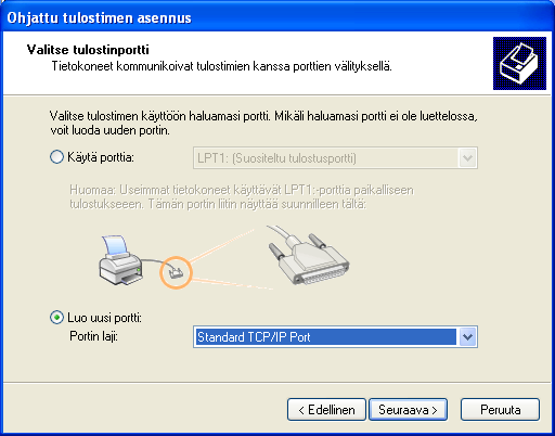 TERVETULOA 13 Vaihe 3 Asenna käyttäjien tietokoneisiin PostScript-tulostinohjaimet TCP/IP-tulostusta varten Käyttäjän Windows XP -tietokoneesta: 1 Napsauta Käynnistä ja valitse Tulostimet ja faksit.