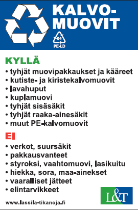 Keräyslasi käytetään uusiin lasipakkauksiin ja lasivillaksi Ei posliinia, kristalliesineitä,