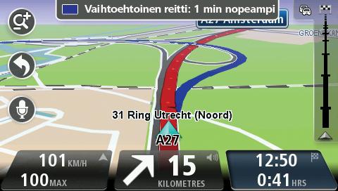 com/services. Vaihtoehtoiset reitit Huomautus: tämä toiminto ei ole käytettävissä kaikilla TomTom-laitteilla.