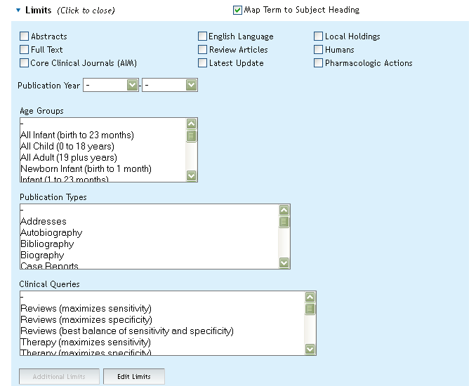 PÄÄSIVU (SEARCH) RAJAUSTEN TULOS Rajausten tulos ADDITIONAL LIMITS - LISÄÄ