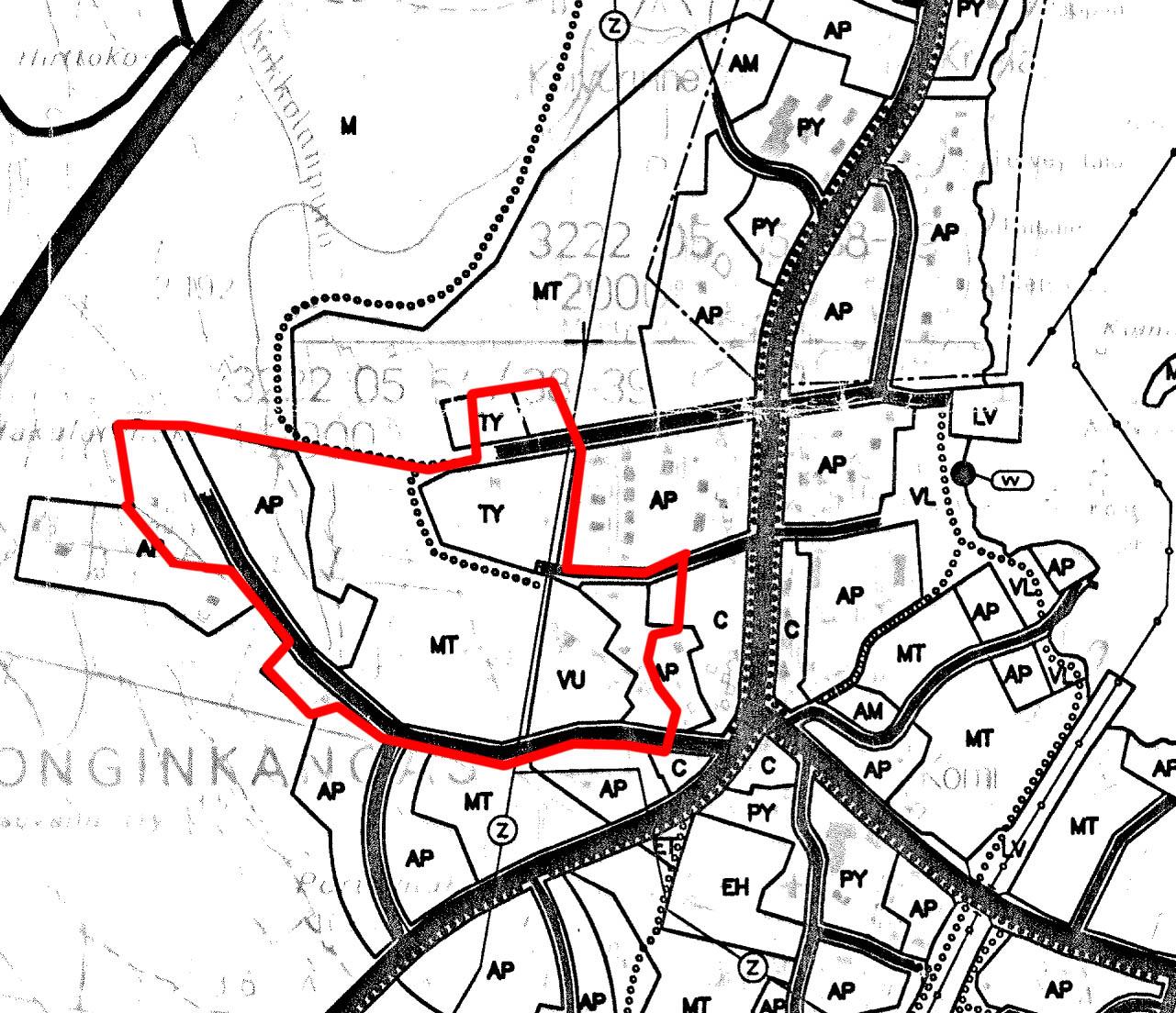 Yleiskaava 7 Suunnittelualueella on voimassa Konginkankaan kirkonkylän Masonmäen osayleiskaava, joka on hyväksytty kaupunginvaltuustossa 7.3.1994.