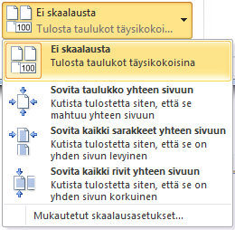 Paperin koko on yleensä oikein, mutta jos olet saanut jatkokäsittelyä varten Anglosaksisista maista tulleen Exceltaulukon, niin siinä saattaa hyvin olla joku muu paperikoko kun A4.