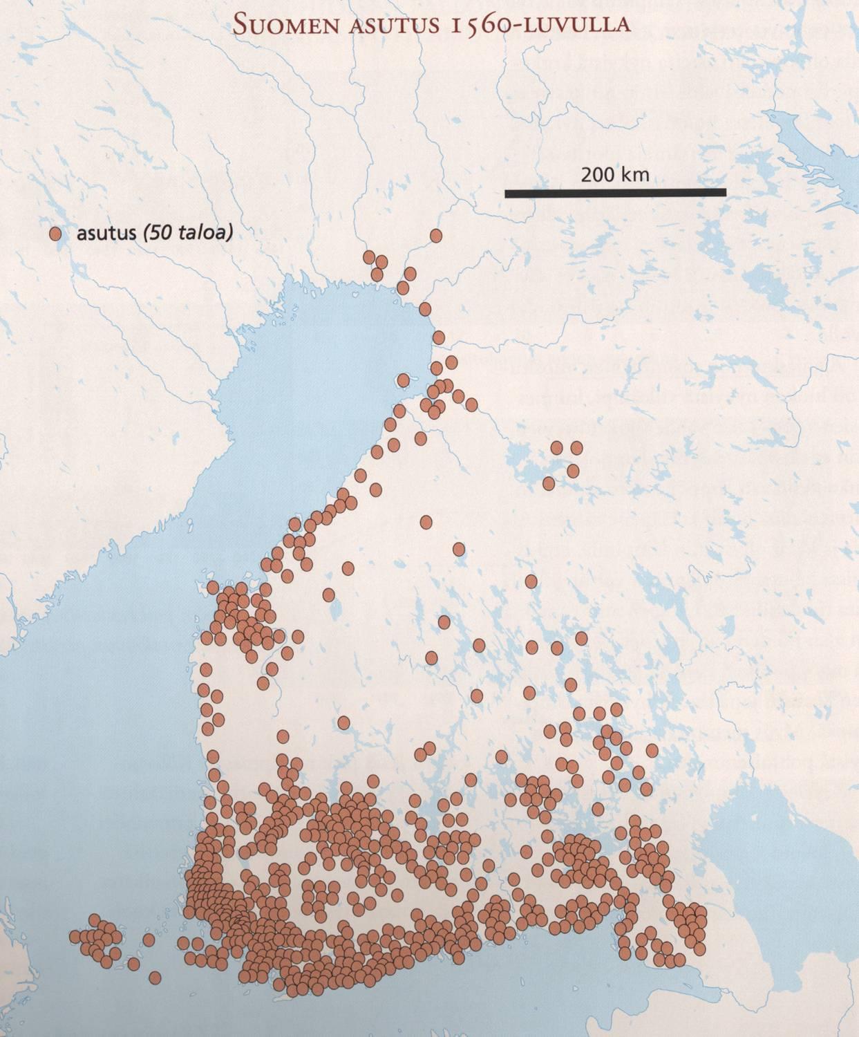 Suomen asutus 1560