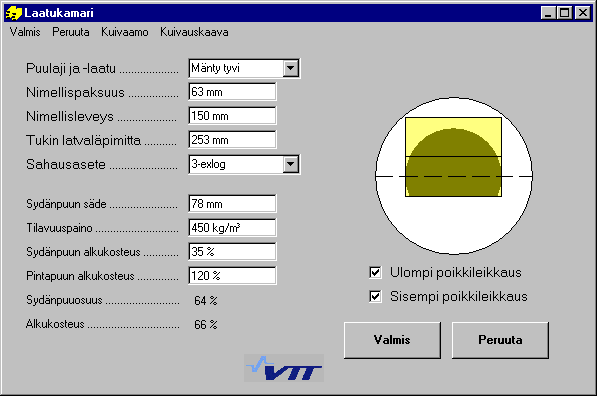 34 osuuden sekä alkukosteuden.