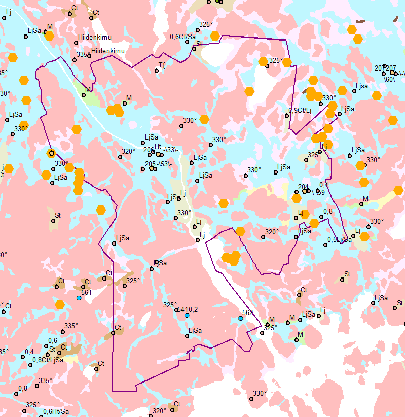 Maaperäolosuhteet Alueen maaperästä valtaosa on kalliota ja savea, siellä täällä on pienehköjä moreeni ja hiekkamoreeni esiintymiä, Sipoonjoen purkupisteen ympäristö on liejua.