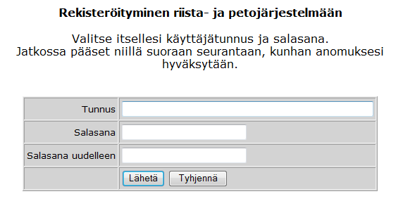 KÄYTTÖOHJE 4 (11) 3. Kirjoita Tunnus-kenttään käyttäjätunnus, joka on sama kuin sähköpostiosoitteesi.