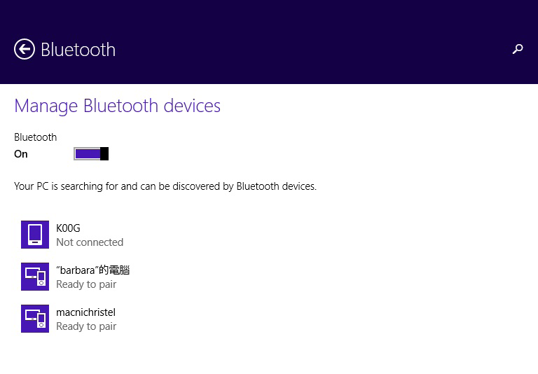 Bluetooth Käytä Bluetoothia langattoman datan siirtoihin muiden Bluetooth-laitteiden kanssa. TÄRKEÄÄ! Airplane mode (Lentokonetila) ottaa tämän ominaisuuden pois käytöstä.