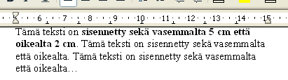 2.Perustekstinkäsittely 17 2.6.9. Kappaleen välit -harjoitus 8. Avaa edellisessä tehtävässä tavuttamasi Harjoitus xx - tavutus.odt -tiedosto. 9. Lisää jokaisen kappaleen alareunaan 0,21 cm väli. 10.