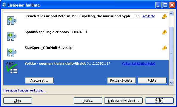 10 OpenOffice.org Writer 2.2. Oikoluku Automaattinen oikoluku vähentää huomattavasti kirjoitusvirheitä.