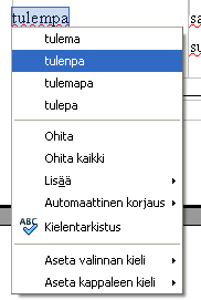 Itse oikoluvun voi ladata Voikko-projekti sivuilta http://voikko.sourceforge.net/ports.html tai http://verteksi.net/lab/voikko/, jos sitä ei ole asennettu vielä koneellesi.