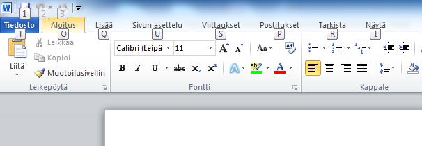 Word 2010 Tehokkaampaa käyttöä varten monet opettelevat ohjelmien pikanäppäimiä Word 2010:ssä ja