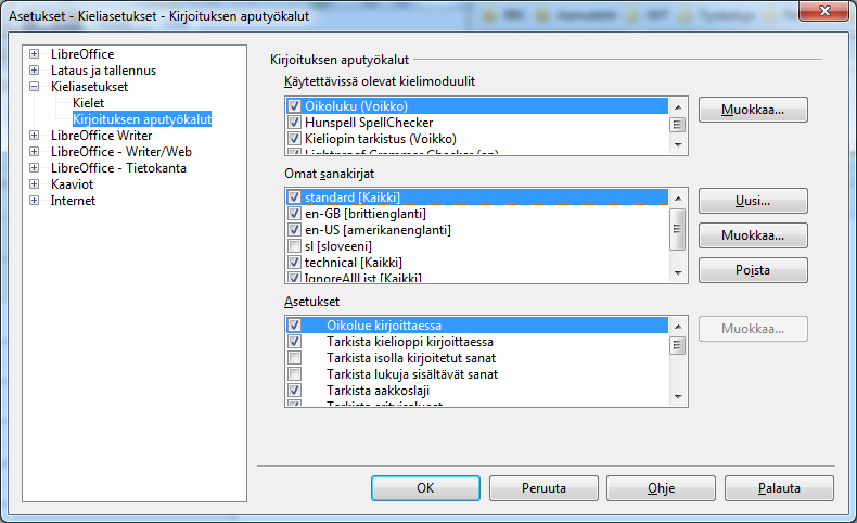 LibreOffice suomenkielinen ohjepaketti Jos latasit suomenkielisen asennuspaketin - sait samalla suomen