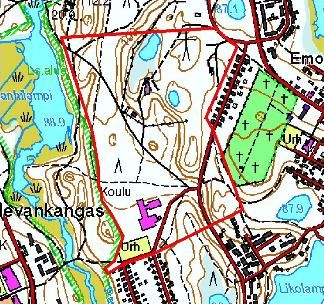 1 JOHDANTO Mikkelin Kalevankankaan alue sijaitsee runsaan kilometrin päässä kaupungin keskustasta luoteeseen päin.