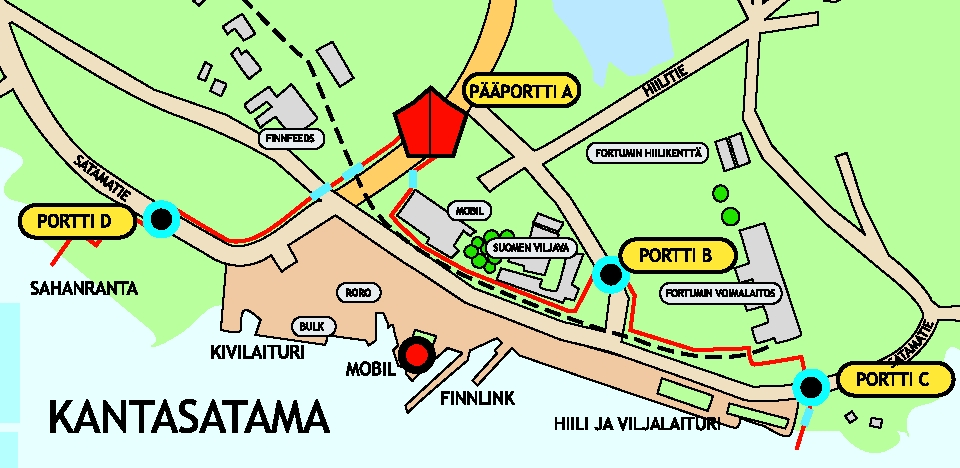 2 Lounaisen Suomen pääsatamien tavaraliikenteen jakautuminen väyläkohtaisesti 2. NAANTALIN SATAMA 2.