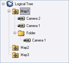 40 fi Käyttölaitteen käyttäminen Bosch Video Management System UP Level Up Map1 Map2 Camera2 Camera1 Folder1 Map3 DOWN DOWN Komentotilan käyttäminen: 1. Siirry komentotilaan. 2.