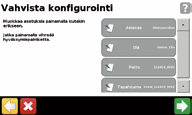 PELLON LUONTI 1. 1 Kosketa ajonäytössä Pelto -painiketta. 5. 5 Päätä, haluatko tallentaa reunan. 2.