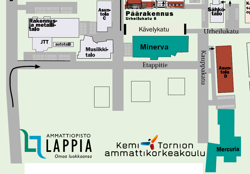 Alueen kartta Majoitus RoPS, FC Ypa, TP47 Valk Lappiahalli Play Arena 3 Tikkala Amelia 8 Uurtamo