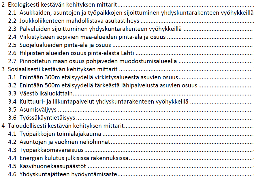 Seutukeke -mittarit Yleiskaavan tarkistustarpeita Jatkuva