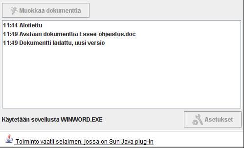 82 Optima Opas käyttäjälle Nyt tiedosto on muokattu ja siitä on uusi versio Optimasta. Voit tarkistaa asian avaamalla tiedoston vasemmasta kehyksestä.