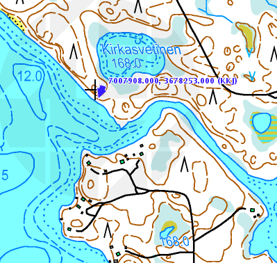 c. Löytöpaikat Löytöpaikka 1 sijaitsee Pyytöjärven etelärannalla, Kämppälahden länsipuolella.