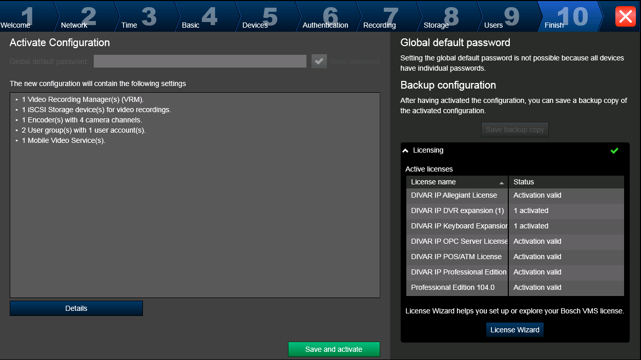 Bosch Video Management System Aloittaminen fi 85 Users -sivu Voit lisätä käyttäjiä ja salasanoja. Voit lisätä käyttäjäryhmiä ja muuttaa käyttöoikeuksia Configuration Client -sovelluksessa.