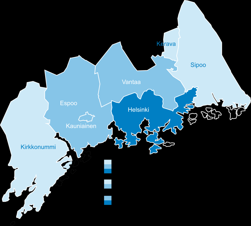 joukkoliikenteessä (junat, bussit, metrot, ratikat, lautat) Seutulippu vuodesta 1986