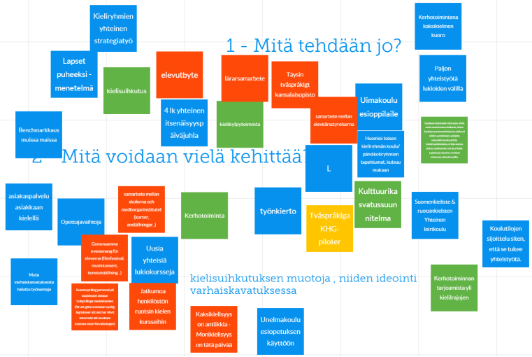 ligger inte på att tillhandahålla tvåspråkig service, eftersom dessa mål ingår i stadens tvåspråkighetsprogram, utan på att i en bredare bemärkelse med hjälp av bildningssektorns medel och i
