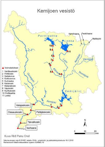 Lähdeviite; Jarmo Huhtala ELY-Lappi Kemijoki (valuma-alue 51 127 km2) oli ennen rakentamistaan Suomen ja koko Itämeren alueen merkittävimpiä lohijokia.