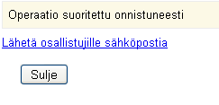Tehty ajanvaraus näkyy myöhemmin paitsi videochat-objektien yhteydessä olevasta kalenterista, myös Optiman yleisessä Kalenterissa.