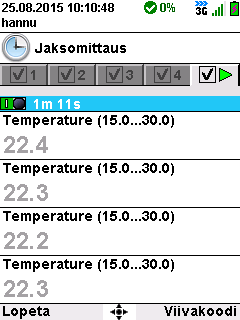 1-4 osat eli toisin sanoen kanavat.