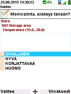 Monivalinta (sovellus) Tällä sovelluksella annetaan vastaus asetettuun kysymykseen. Sovelluksen kysymykset luodaan Ovaportissa. Vastaus valitaan annetusta vastausjoukosta.