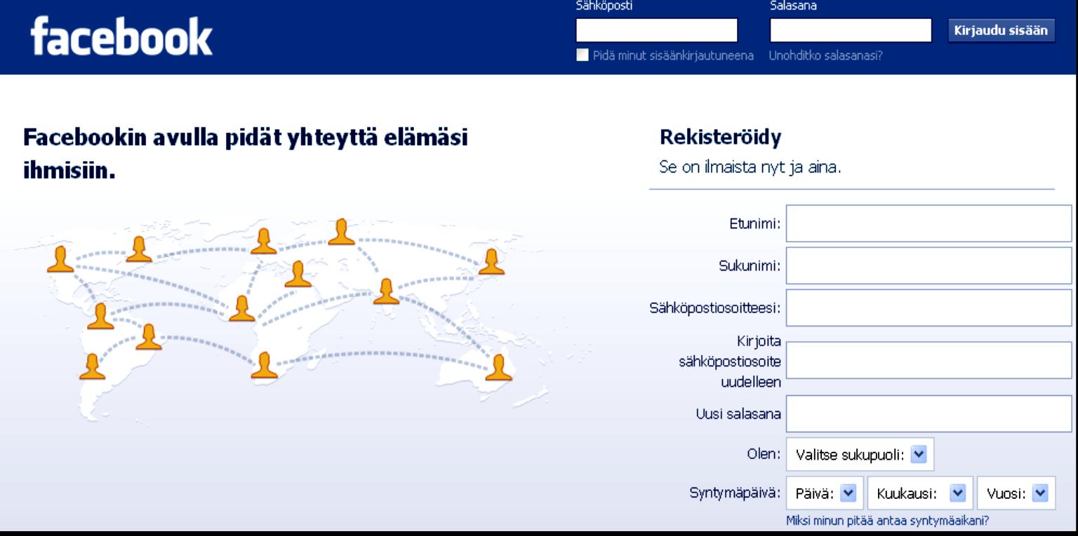 rekisteröinti. Seuraa viestissä olevia ohjeita ja sen jälkeen tilisi on valmis. 2.